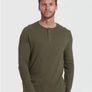 True Classic Waffkeknit Henley BNWT Image 3
