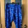 Blue camouflage cropped pants, Size 22, BNWT Image 2