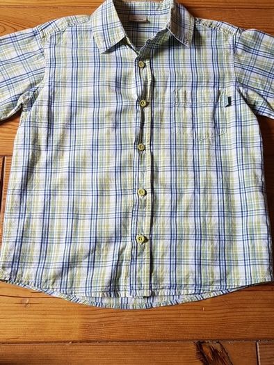 Blue Green Check Shirt Age 5-6