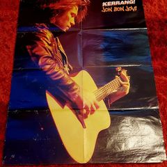 Large vintage Bon Jovi dpuble sided Kerrang poster