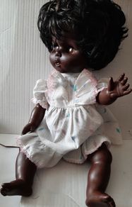 Large beautiful doll from 70's in original dress