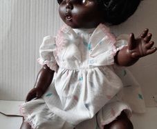 Large beautiful doll from 70's in original dress