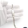 925 Vintage Sterling Silver Italian Name Plate Bracelet Image 8
