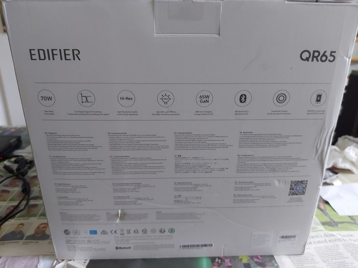 Edifier QR65 loudspeaker Black Wired & Wireless 70 W, Has issue, but is new in box, never used