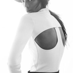 Zara Back Cut Out Neoprene Effect Bodysuit