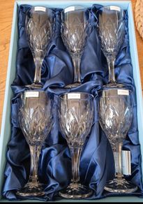 newbridge home 6 wine glasses new in box