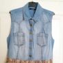 George Denim + Floral Dress - Size 8 Image 6