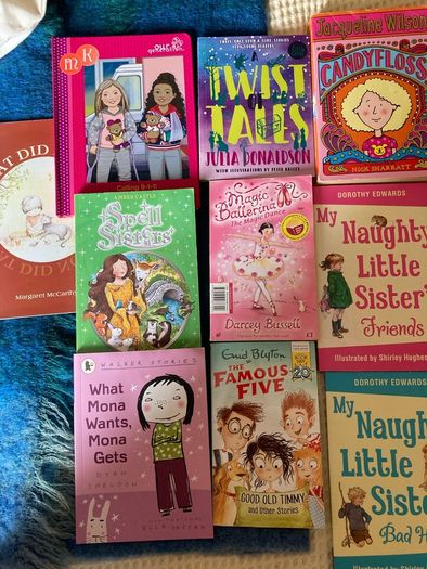 A collection of girls Books. (10)