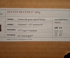 Gateway1 Estate Beater 9" 400g hiking/hinting boots