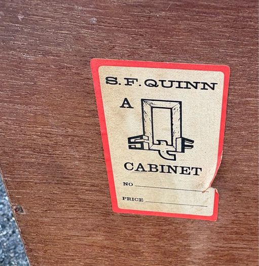 Retro Vintage SF Quinn sliding door cabinet c1970