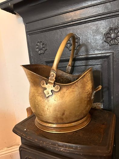 brass coal bucket