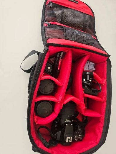 Canon EOS 250D DSLR camera, 3 lenses & accessories