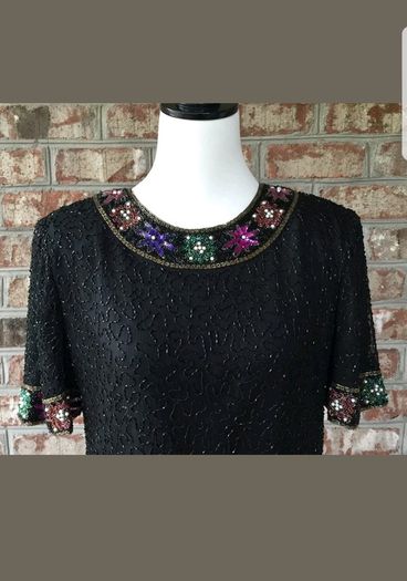 Beaded vintage top