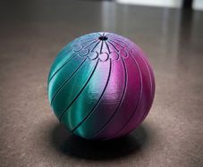 Iridescent 3D Fidget Toy - Kinetic Dual-Color Anti-Stress Orb (Handmade)
