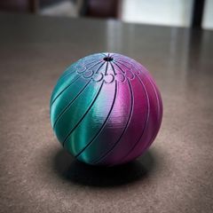 Iridescent 3D Fidget Toy - Kinetic Dual-Color Anti-Stress Orb (Handmade)