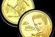 Elvis Presley gold plated Coin, Uncirculated Commemoration Coin