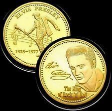Elvis Presley gold plated Coin, Uncirculated Commemoration Coin