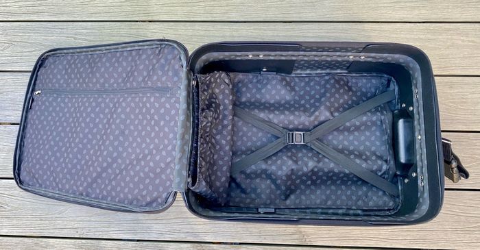 Compact wheelie travel suitcase