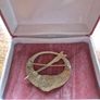 Vintage Celtic Penannular Brooch Green and Navy Image 5