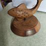 Wooden Fish on wood plinth home decore Image 6