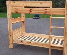 pine bunk beds
