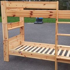pine bunk beds