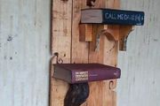 Rustic Wall Hang Shelves made from old books