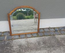 Solid Oak framed mirror