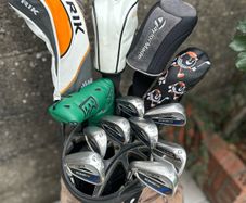 Full set of left handed golf clubs