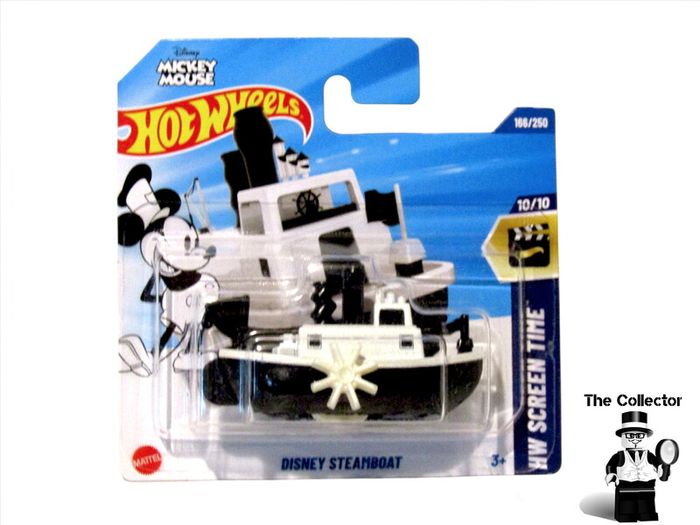 Hot Wheels Mickey Mouse Disney Steamboat Willie Black & White Diecast Car Brand New Sealed