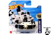 Hot Wheels Mickey Mouse Disney Steamboat Willie Black &amp; White Diecast Car Brand New Sealed