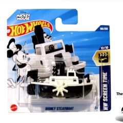 Hot Wheels Mickey Mouse Disney Steamboat Willie Black & White Diecast Car Brand New Sealed