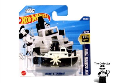 Hot Wheels Mickey Mouse Disney Steamboat Willie Black & White Diecast Car Brand New Sealed
