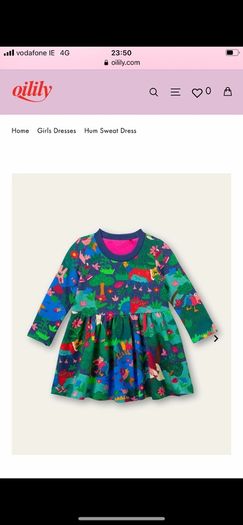 Oilily cosy dress age 6