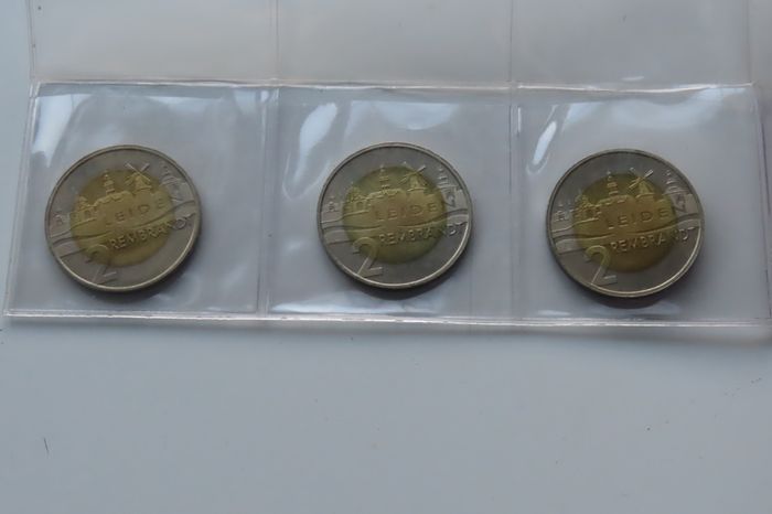 Rembrandt Complete 5 x UNC coins set Leiden local currency - Royal Dutch Mint 2006