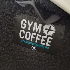 Gym and coffee black zip fleece medium