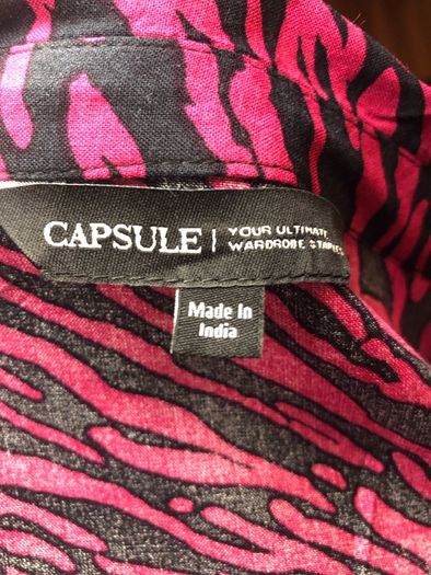 Capsule pink zebra print blouse (size 28)