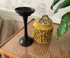 Pottery Barn Candle Holder & Decorative Jar