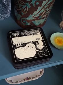 Beautiful Art Coasters By Aubrey Beardsley