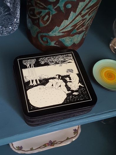 Beautiful Art Coasters By Aubrey Beardsley