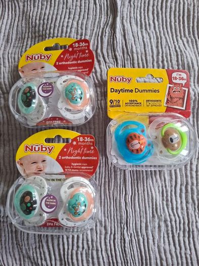 Nuby Orthodontic Soothers 3x2, 18-36months
