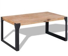 Coffee Table Solid Acacia Wood 100x60x45 cm