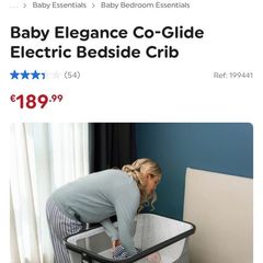 Baby Elegance Co-Glide Electric Bedside Crib