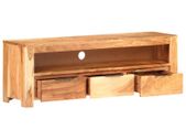 TV Cabinet 119x30x41 cm Solid Acacia Wood