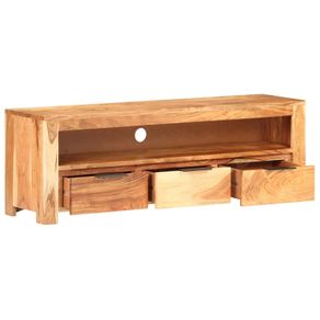TV Cabinet 119x30x41 cm Solid Acacia Wood