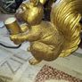 Gold Resin Squirrel Table Lamp, Postage Available or Collection Image 3