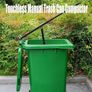 Rubbish Press Waste Compactor Trashor Space-saving in Wheelie Bin Trash Can Household Trash Can Press, Manual, Recycle Bin Compactor, Black Image 5