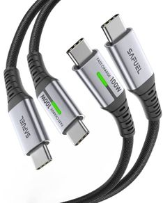 USB C Cable, 100W [2m+2m] 20V/5A PD QC4.0 Fast Charging USB C to USB C Charger Cable, Nylon Braided Phone Charger Type C Data Cord for MacBook 2020 Air Samsung Galaxy S21 S20 Xiaomi Huawei iPad