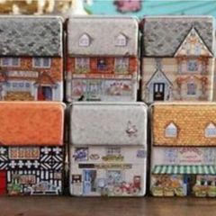 6 pcs Metal Mini Full Color Tin Box. Free Post
