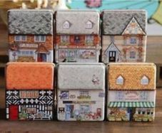 6 pcs Metal Mini Full Color Tin Box. Free Post